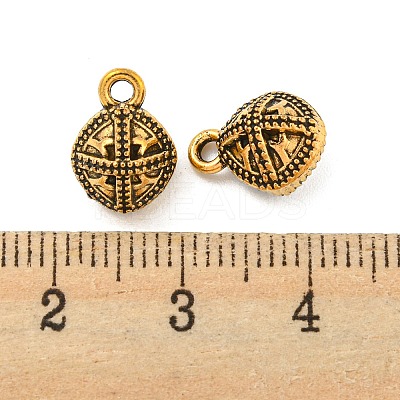 Tibetan Style Alloy Charms FIND-M011-08AG-1