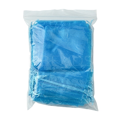 50Pcs Organza Bags Jewellery Storage Pouches Wedding Favour Party Mesh Drawstring Gift OP-FS0001-05B-1