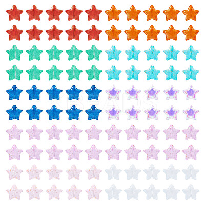 100Pcs Transparent Glass Beads GLAA-TA0003-23-1