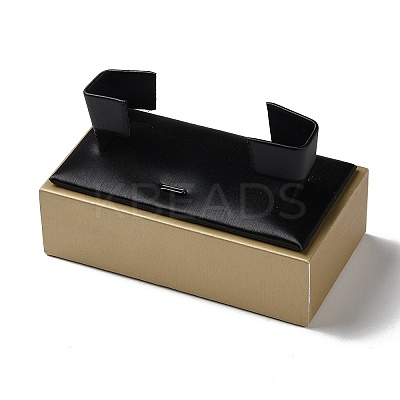 Wood Coverd with PU Leather Bracelet Display Pedestals ODIS-C010-04-1