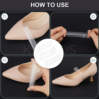 12 Pairs 3 Style Transparent TPU Anti-Loose Shoelace for High-heeled Shoes FIND-CP0001-95-1