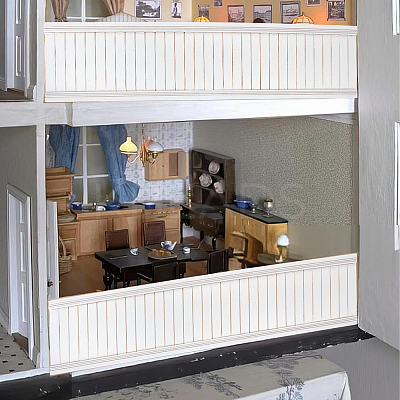 Birch & Poplar Plywood Dollhouse Wall DIY-WH0591-120B-1