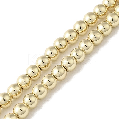 Electroplated Synthetic Non-magnetic Hematite Beads Strands G-I364-C01-G-1