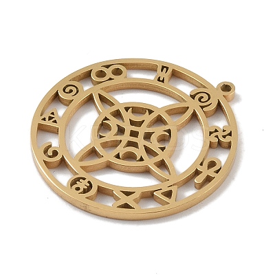 304 Stainless Steel Pendants STAS-B062-16G-1