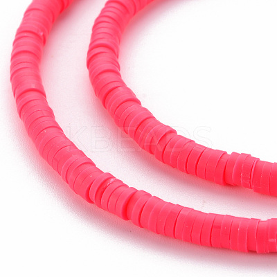 Handmade Polymer Clay Bead Strands X-CLAY-T002-4mm-69-1