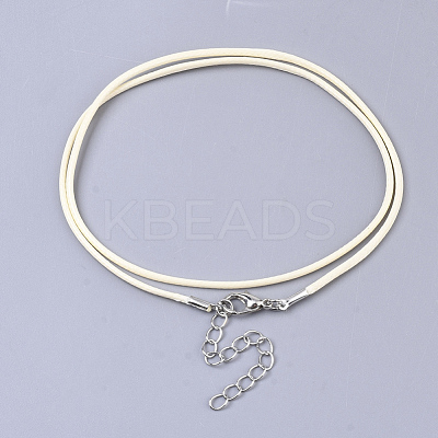 Waxed Cotton Cord Necklace Making MAK-S032-1.5mm-B19-1