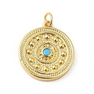 Rack Plating Brass Pendants KK-H431-57G-1