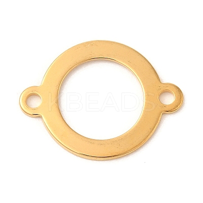 Ion Plating(IP) 304 Stainless Steel Ring Links Connector Charms STAS-U025-12G-1