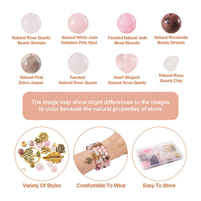 DIY Gemstone Bracelet Making Kit DIY-TA0003-90-1
