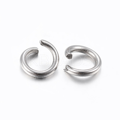 Tarnish Resistant 304 Stainless Steel Open Jump Rings X-STAS-H437-5x0.5mm-1