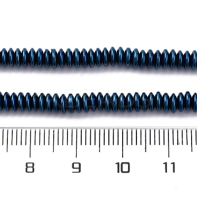 Electroplated Non-magnetic Hematite Beads Strands G-P571-B01-01F-1