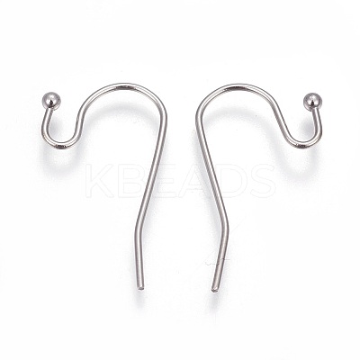 Tarnish Resistant 304 Stainless Steel Earring Hooks X-STAS-P227-33P-1