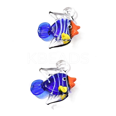 Handmade Lampwork Pendants LAMP-S068-09F-1