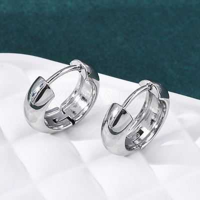 316 Surgical Stainless Steel Hoop Earrings for Women EJEW-G429-01B-P-1