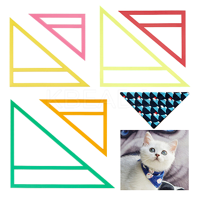 Acrylic Quilting Template for Pet Bandana DIY-WH0033-63E-1
