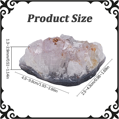 1Pc Natural Amethyst Druzy Geode Stones G-SP0001-16-1