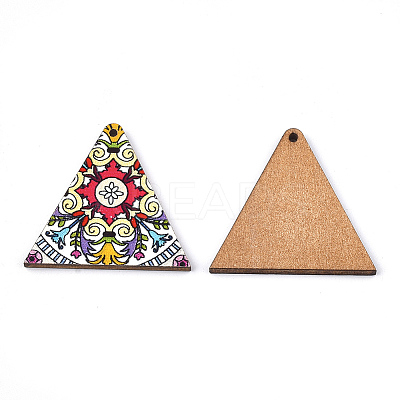 Printed Basswood Pendants X-WOOD-S045-013B-1
