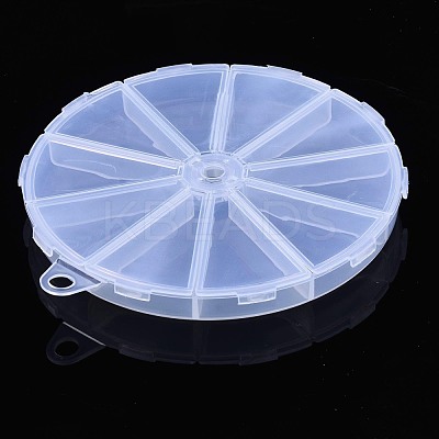 Flat Round Polypropylene(PP) Bead Storage Containers CON-S043-045C-1