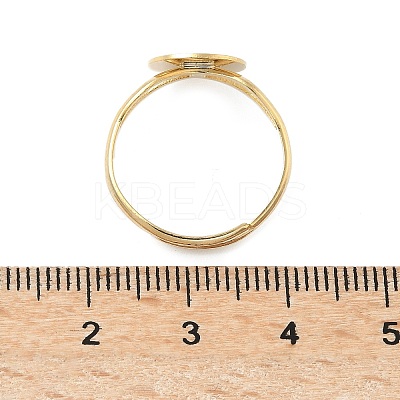 Adjustable Brass Pad Ring Setting KK-K414-05A-G-1