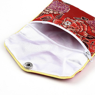 Embroidery Damask Cloth Pouches ABAG-WH0023-04B-01-1