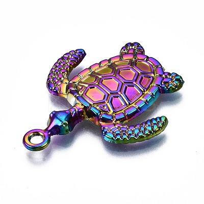 Rainbow Color Alloy Pendants PALLOY-S180-178-NR-1