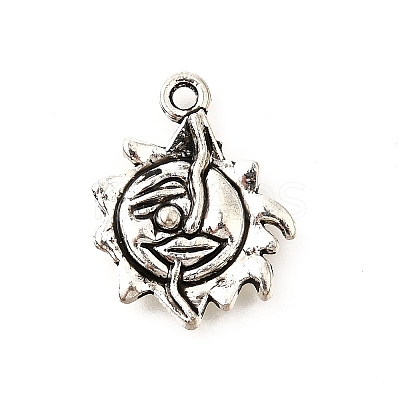 Tibetan Style Alloy Pendants TIBE-L008-26AS-1