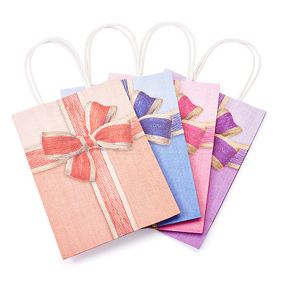 Rectangle Paper Gift Storage Bags with Handle CARB-TAC0003-01-1