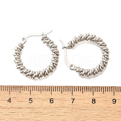 201 Stainless Steel Hoop Earrings LS-EJEW-Q026-14P-A-1