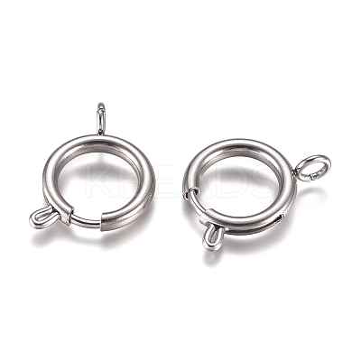 Tarnish Resistant 304 Stainless Steel Spring Ring Clasps LS-STAS-P234-47P-1