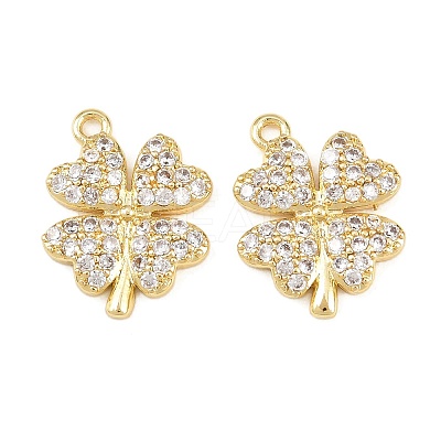 Brass Micro Pave Cubic Zirconia Pendants KK-C162-100G-1