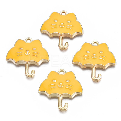 Rack Plating Alloy Enamel Pendants ENAM-T011-191A-1