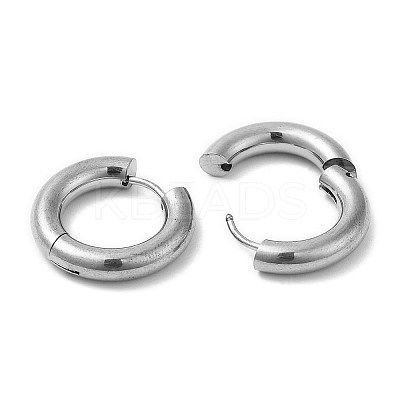 Rack Plating Brass Huggie Hoop Earrings for Women EJEW-D059-13A-P-1