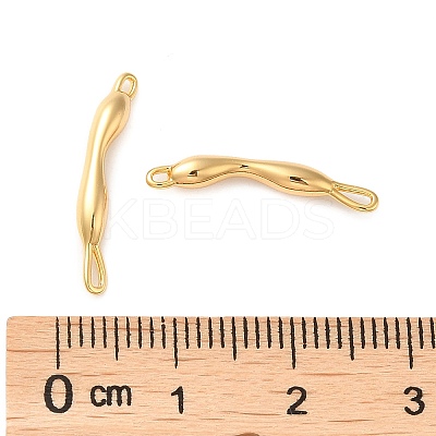 Brass Connector Charms KK-P239-01G-1