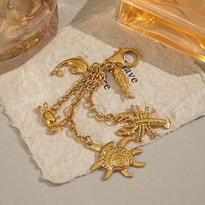 Beach Stainless Steel Pendant Decorations JU0955-2-1