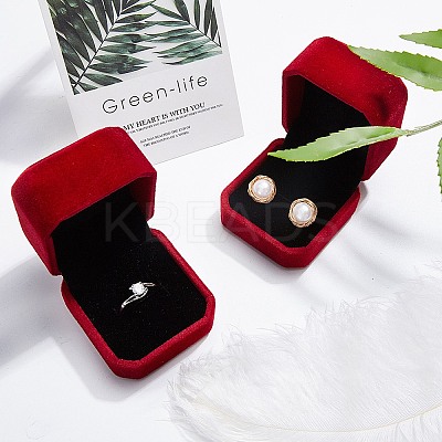 Square Velvet Ring Boxes LS-VBOX-WH0002-01B-1