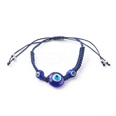 Adjustable Nylon Cord Braided Bead Bracelets BJEW-JB06204-1