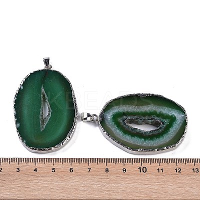 Natural Agate Big Pendants KK-F868-29P-05-1