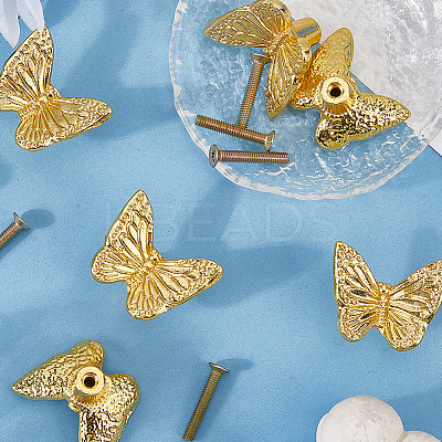 Butterfly Zinc Alloy Drawer Pull Handles FIND-WH20007-71G-1