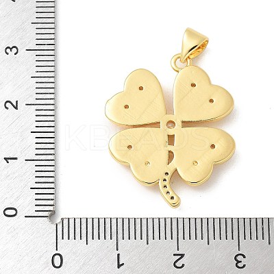 Brass Micro Pave Cubic Zirconia Pendants KK-U053-23G-1