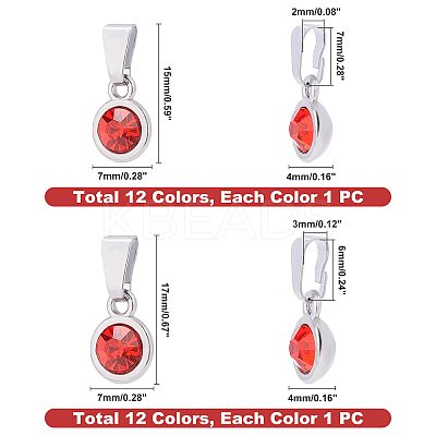 Zinc Alloy Rhinestone Pendants ALRI-PH0001-17-RS-1