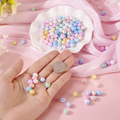 135Pcs 9 Colors Anti-Tarnish Electroplate Glass Beads Strands GLAA-TA0003-61-1