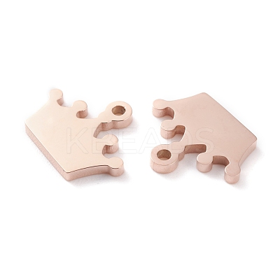 Ion Plating(IP) 304 Stainless Steel Charms STAS-Y002-10RG-1