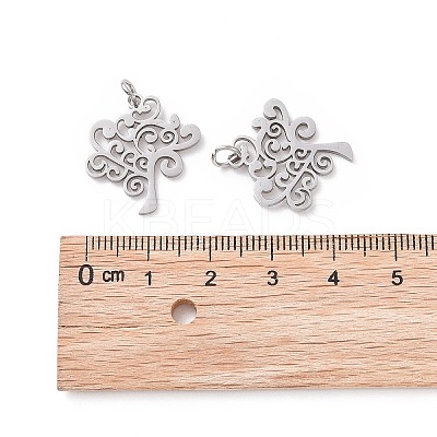 Tarnish Resistant 304 Stainless Steel Pendants STAS-S105-T517S-1