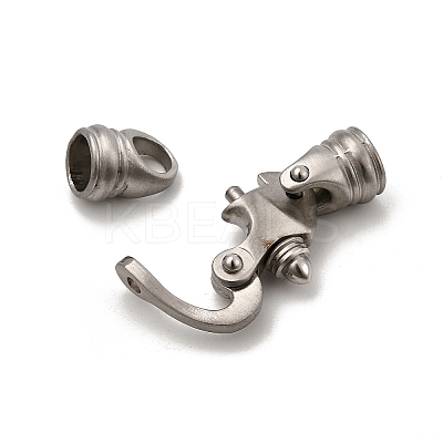 Tarnish Resistant 304 Stainless Steel Clasps STAS-M197-01-1