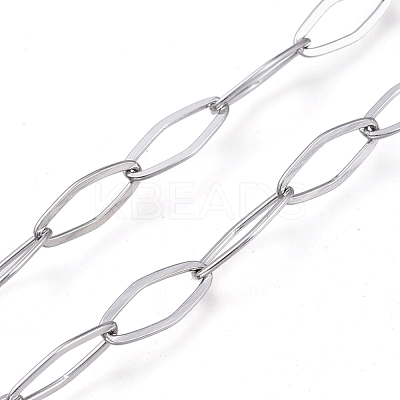 Tarnish Resistant 304 Stainless Steel Cable Chains CHS-P010-01P-1