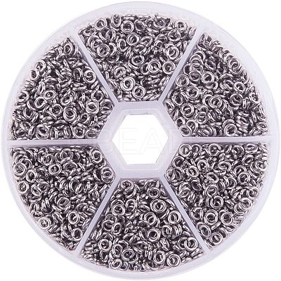 304 Stainless Steel Open Jump Rings STAS-PH0004-01-4mm-1