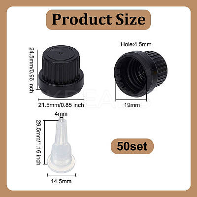PP Plastic Screw Caps LS-AJEW-WH0248-774A-1