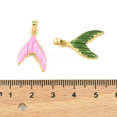 Brass Enamel Pendants KK-I477-07G-1