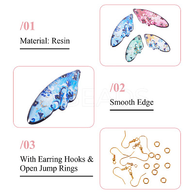 DIY Earring Making Kits DIY-TA0015-12-1