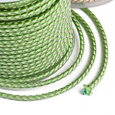 11M Polyester Braided Cord with Cotton Core & Metallic Thread OCOR-Z006-01-15-1